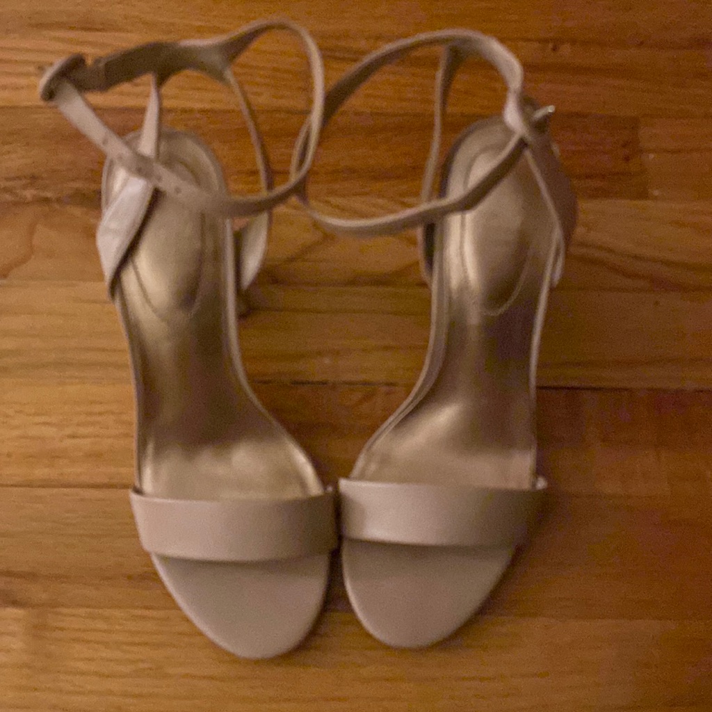 Block Heel Tan Sandals